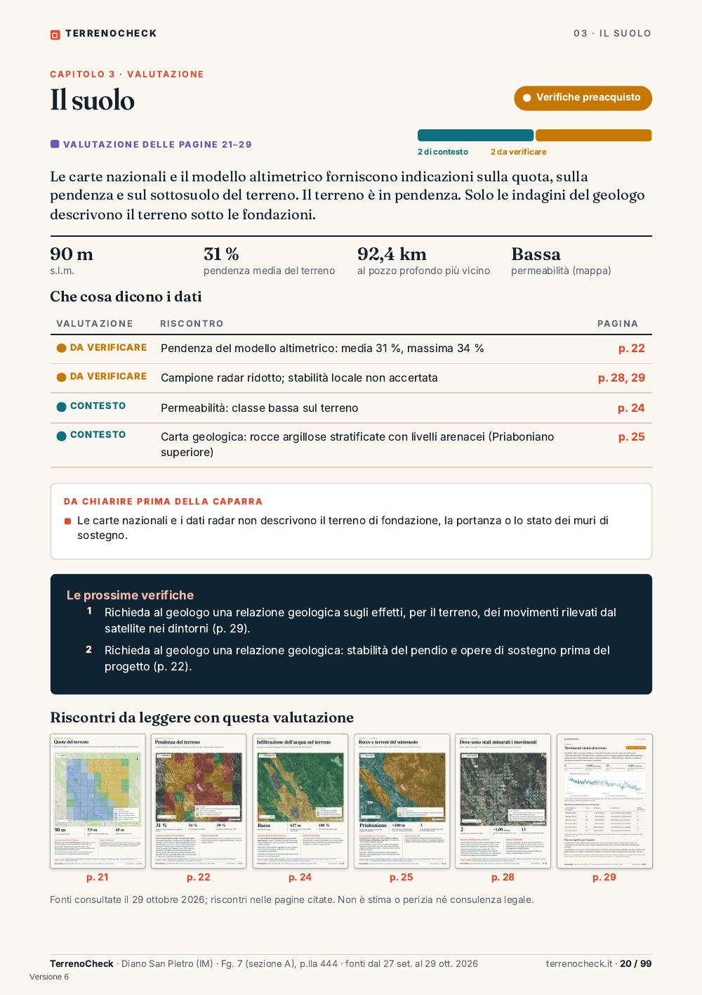 Pagina 20: Valutazione