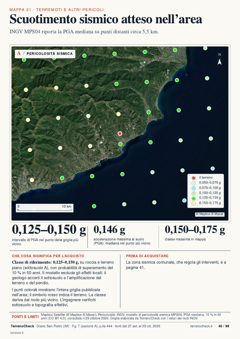 Pagina 40: Scuotimento sismico atteso nell’area