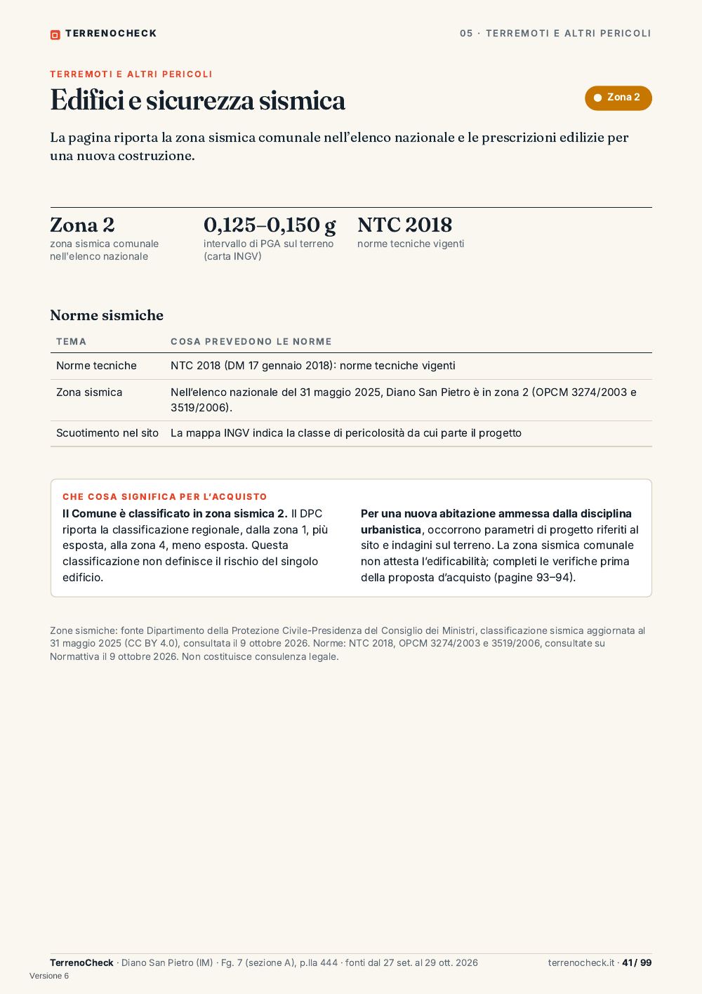 Pagina 41: Edifici e sicurezza sismica