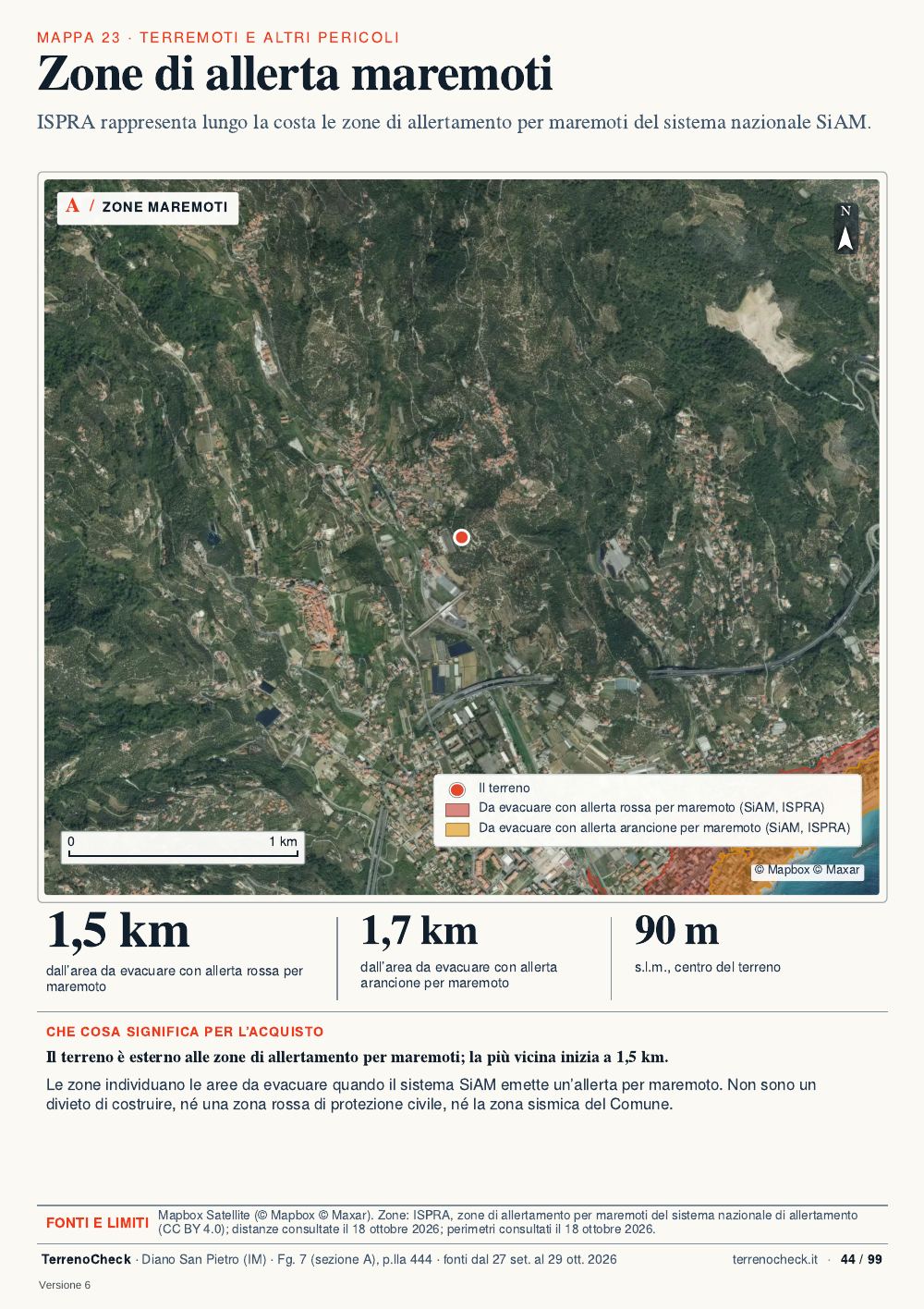 Pagina 44: Zone di allerta maremoti