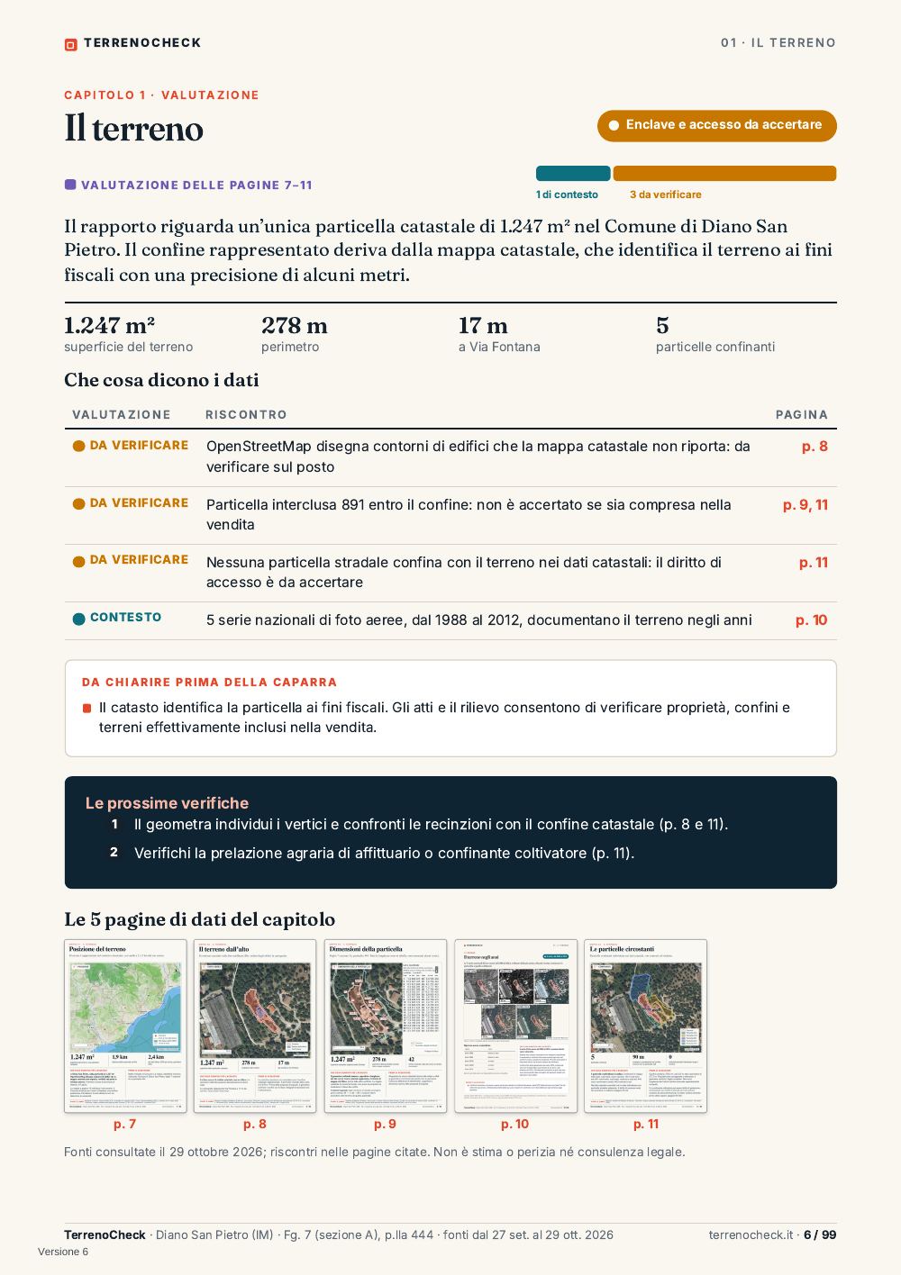 Pagina 6: Valutazione