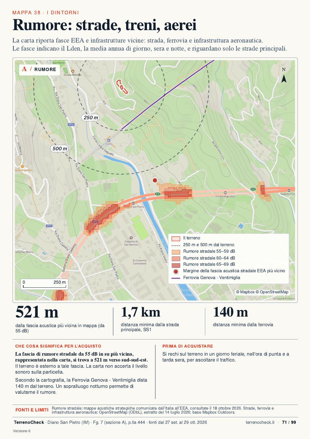 Pagina 71: Rumore: strade, treni, aerei