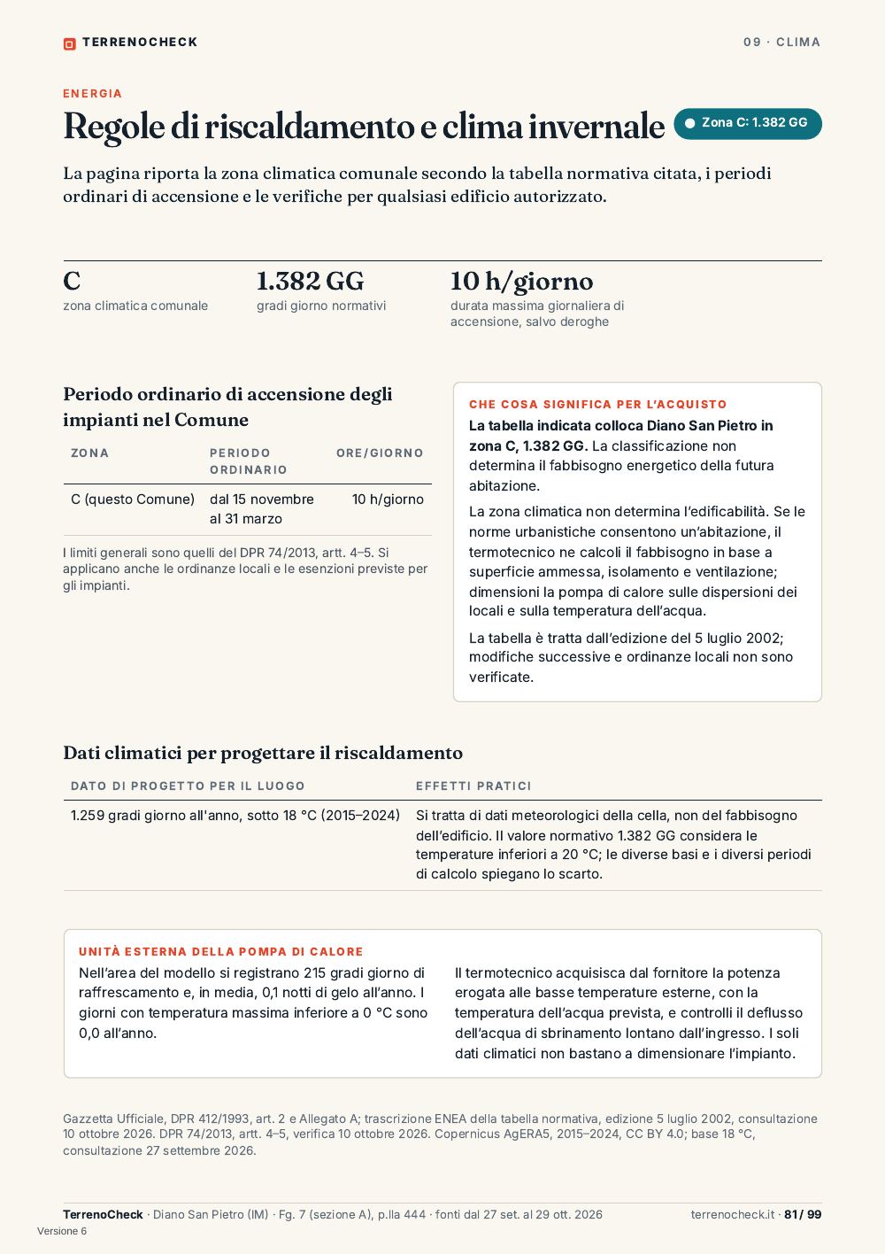 Pagina 81: Regole di riscaldamento e clima invernale
