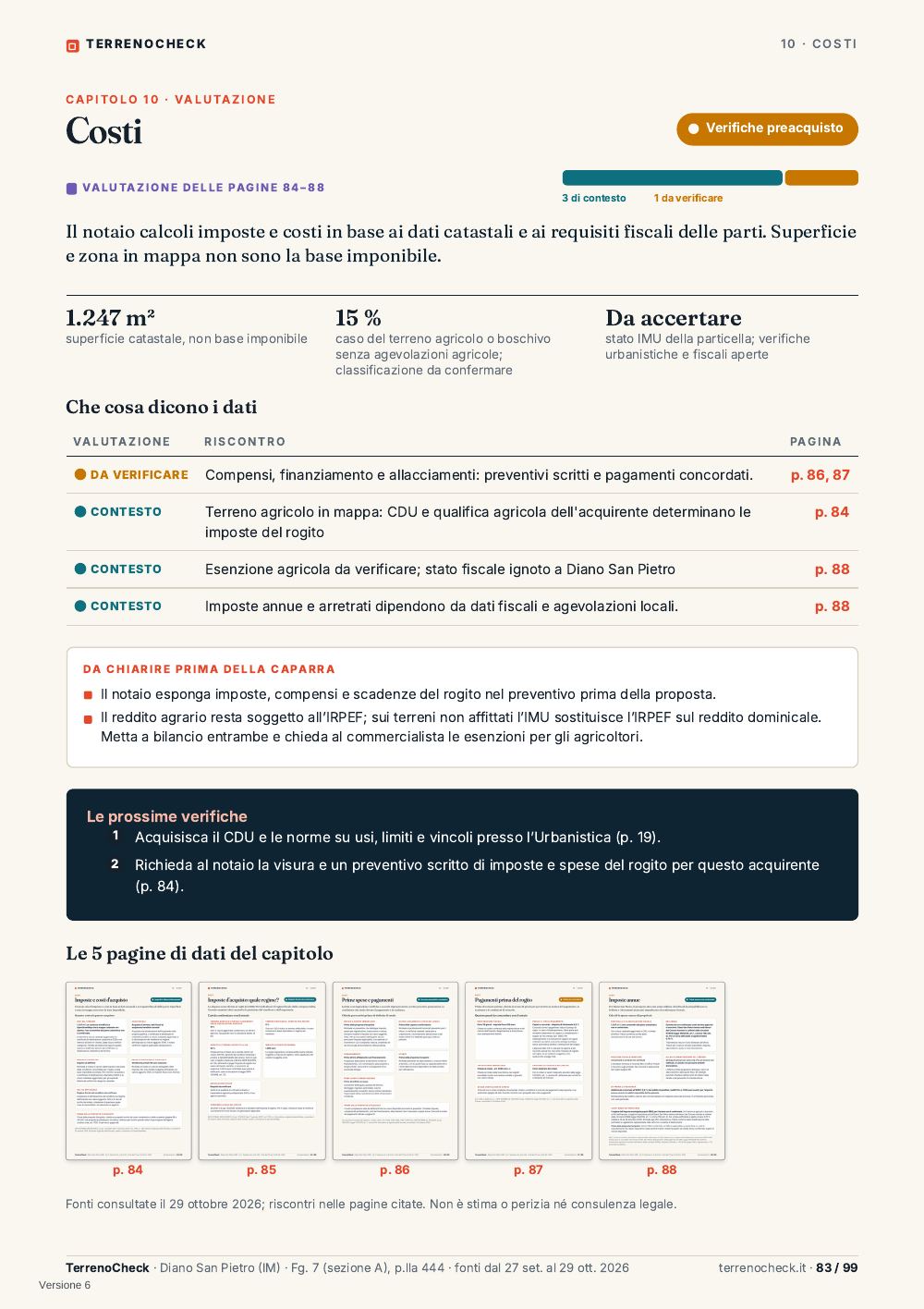 Pagina 83: Valutazione
