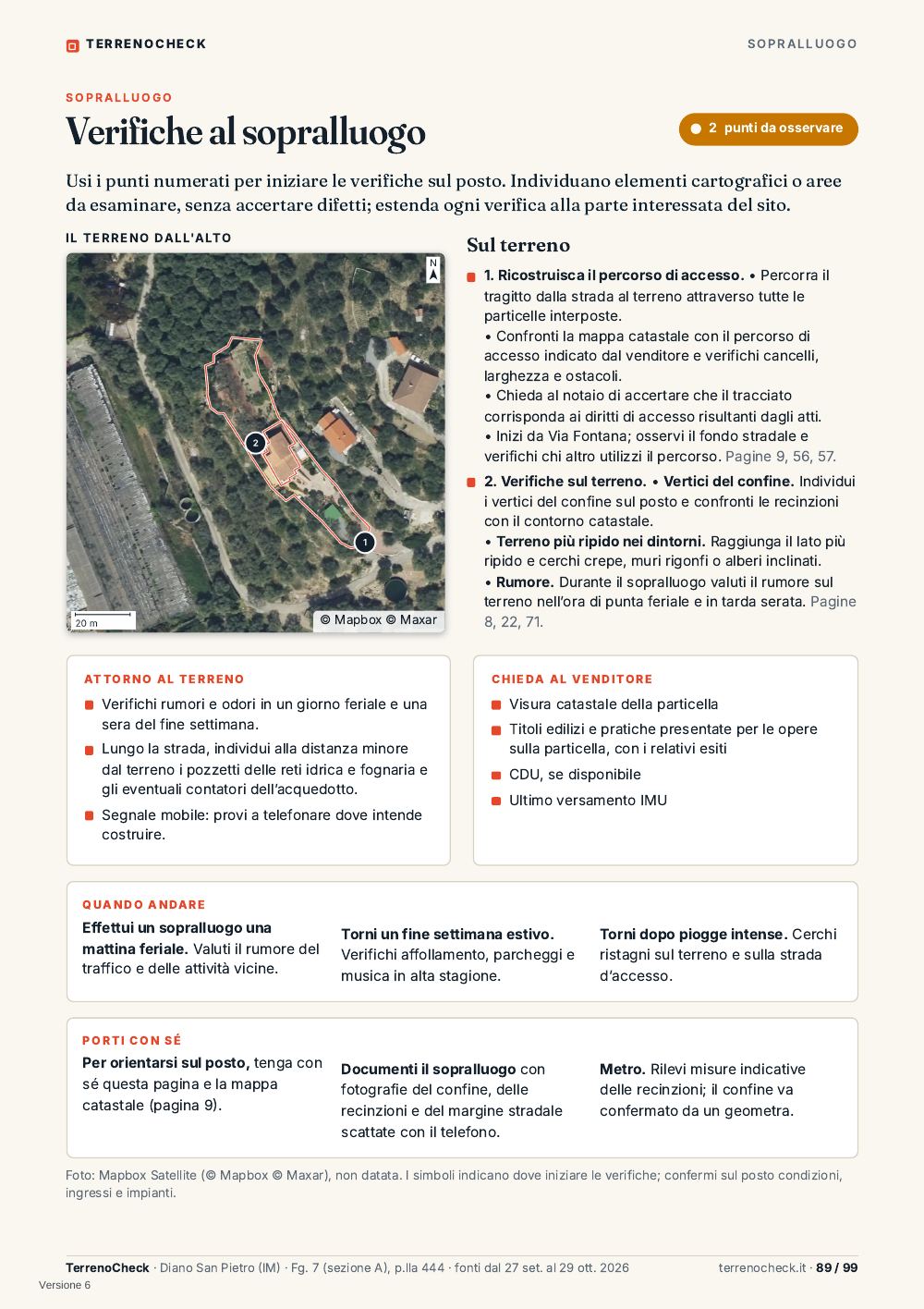Pagina 89: Verifiche al sopralluogo