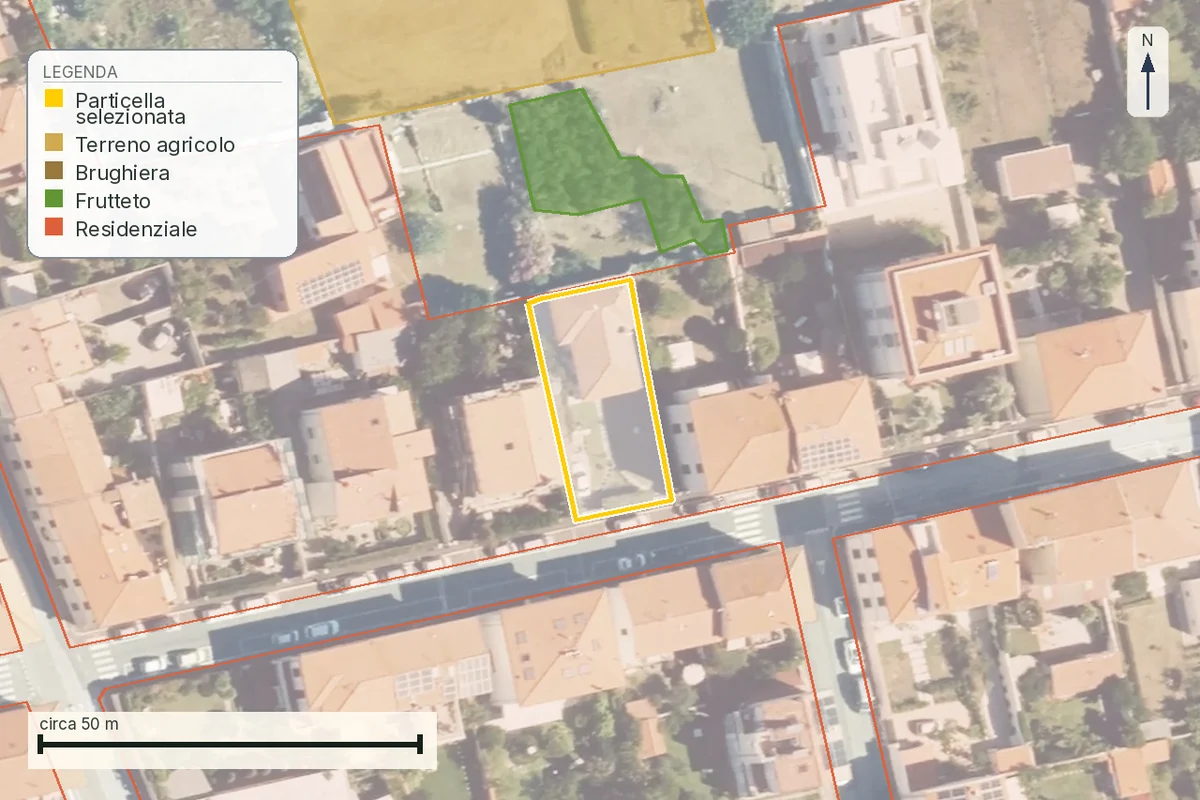 Mappa di Livorno: come viene usato il terreno.