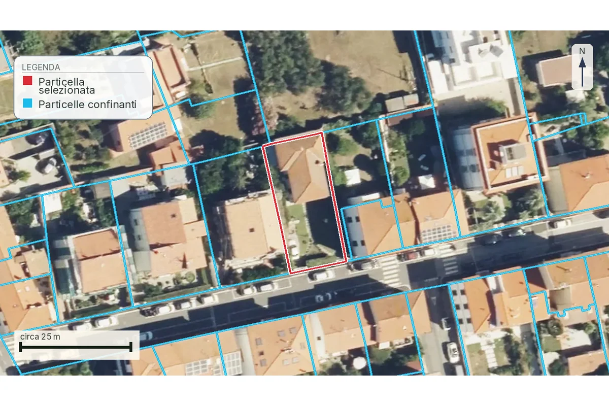 Mappa di Livorno: il confine tra i vicini.